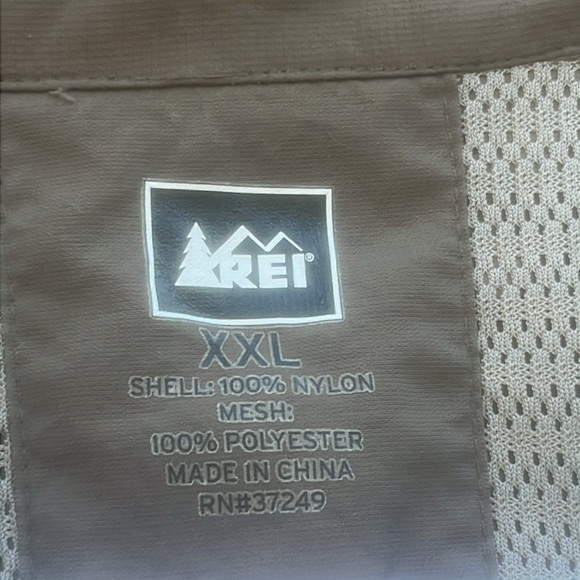 REI Co-op Green Sahara Roll up Long Sleeve Hiking Outdoor Shirt Men's Size XXL - Picture 3 of 7